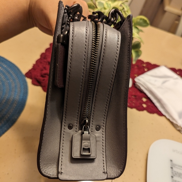❌SOLD❌Coach Gray Rogue Shoulder Bag - Picture 4 of 11